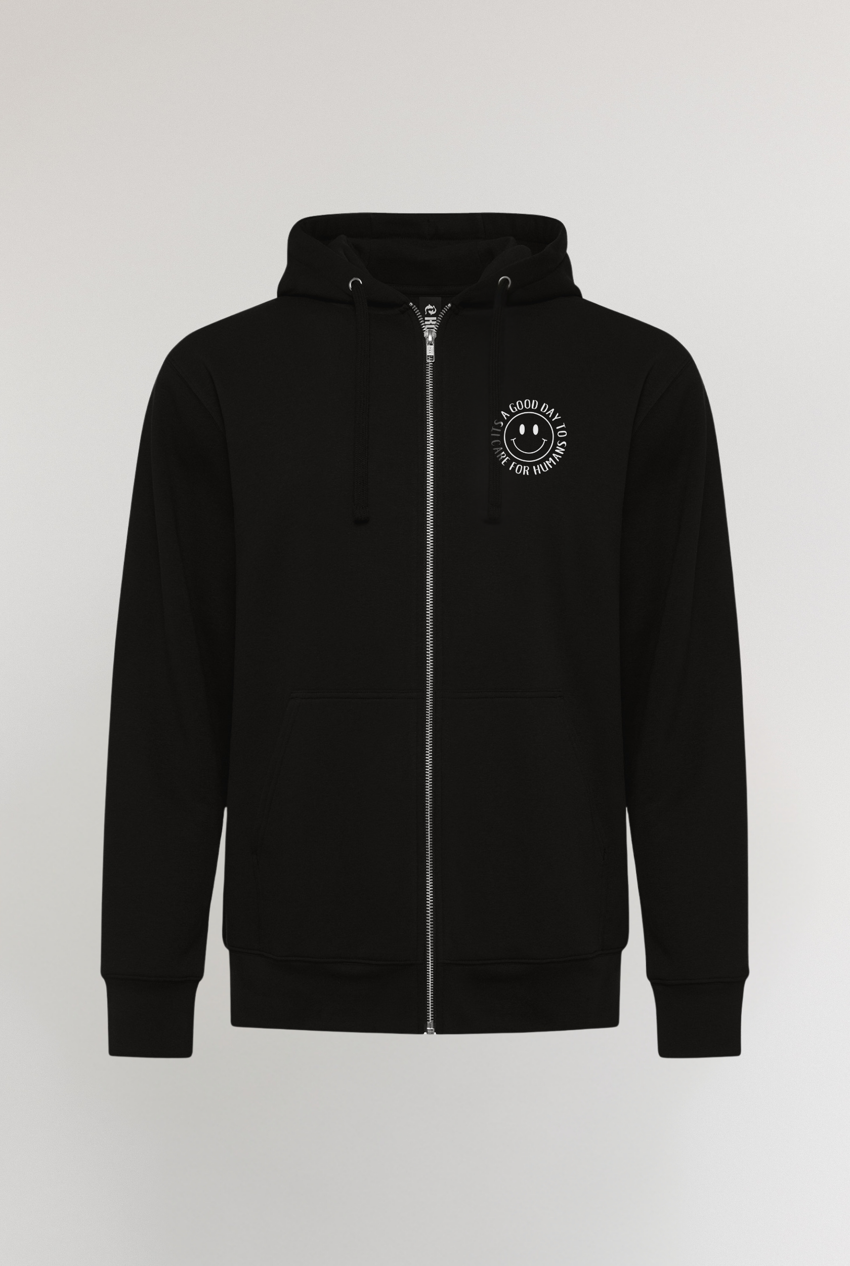 CARE FOR HUMANS UNISEX SIGNATURE FULL ZIP HOODIE – The Front Line
