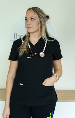 THE LAUREN SCRUB TOP