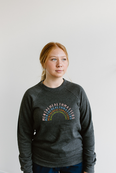 MENTAL HEALTH MATTERS RAINBOW UNISEX CREWNECK