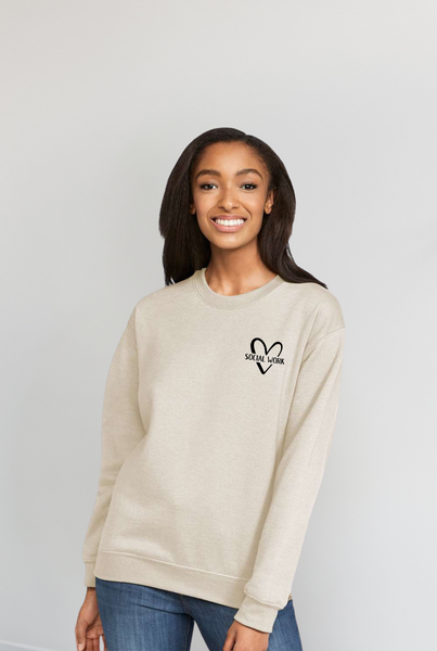 SOCIALWORK HEART UNISEX CREWNECK – The Front Line